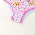YOUNGER TREE Toddler Girls Two Pieces Swimsuit Color Block Stripe Swimwear - Image 5