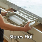 PopYum Seattle Gray Space Saving Drying Rack from 100% Recycled Bottles - Image 8