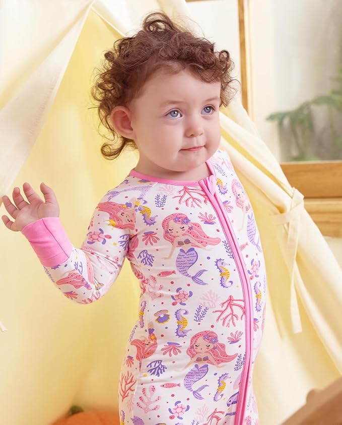 Bamboo Viscose Convertible Baby Footies Pajamas, footies - Image 7