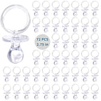72 Pcs Baby Shower Pacifiers, 2.75’’ Plastic Pacifiers by XINHUIDALSQ