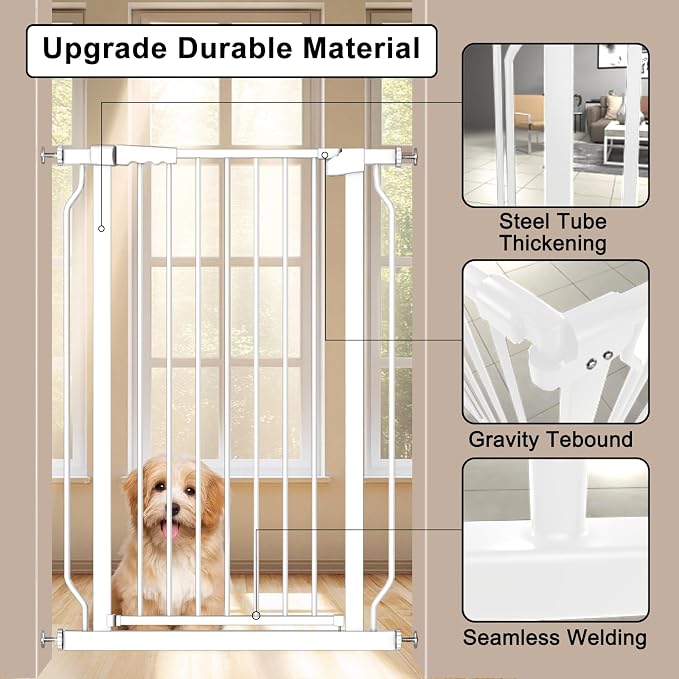Extra Tall 40.55" Gate, 57.48-73.62" Extra Tall and Wide Dog Gate, Extra Wide - Image 3