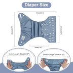 babygoal Baby Boy Cloth Diapers 6 Pack - Image 3