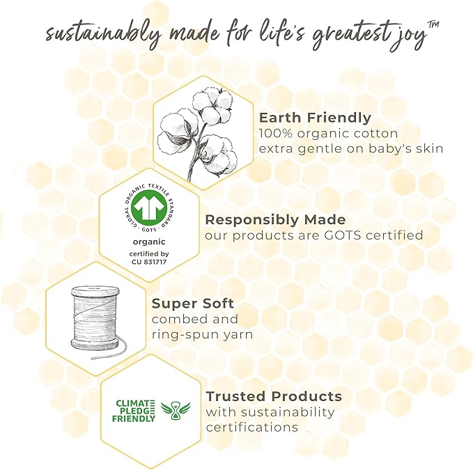Burt's Bees Baby Infant Washcloths, 100% Organic Cotton, Soft and Super - Image 6