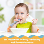 Baby Spoons Self Feeding 6 Months, Easy-Grip Handle, and Soft Texture, Gentle - Image 5