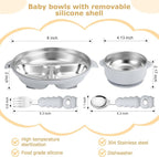 Stainless Steel Baby Plates - Image 2