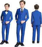 JPF Boy's Formal Suit Set Slim Fit Kids Tuxedo Suits - Image 6