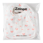 Zainpe 6Pcs Snap Muslin Cotton Baby Bibs Flowers Strawberry Patterns Infants - Image 7
