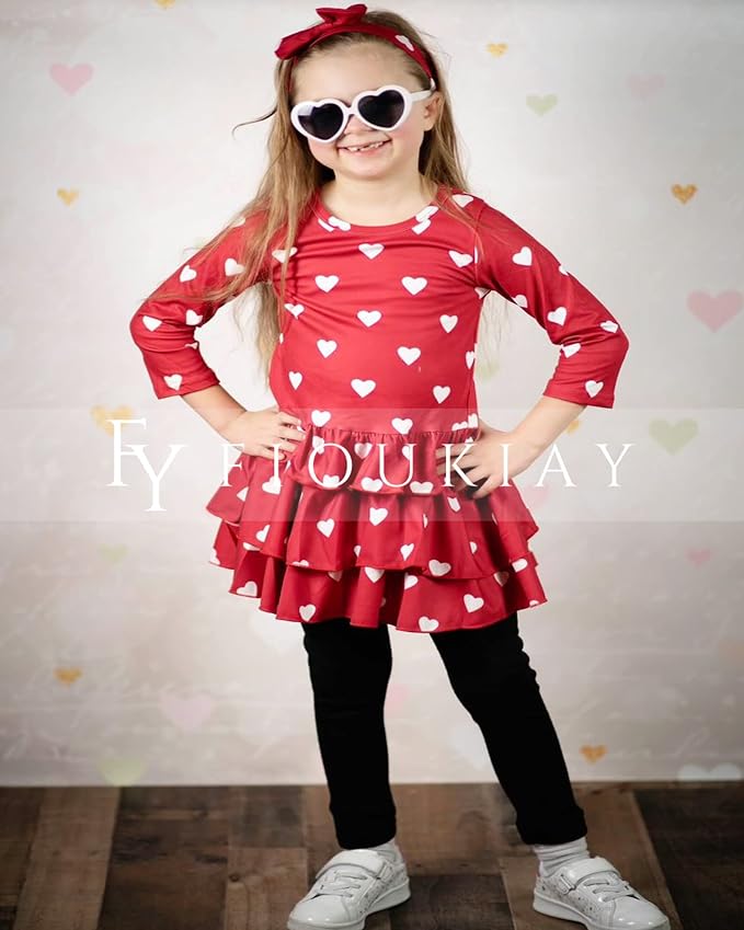 fioukiay Girl Fall Winter Clothes Toddler Girls Spring Outfits Baby Girl Floral - Image 4
