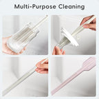 Baby Bottle Brush and Straw Cleaner Brush Set, Extra Long Double-Ended Soft - Image 5