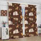 Jungle Safari Animals Blackout Curtains Cartoon Tropical Forest Animals - Image 8