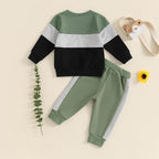 Toddler Baby Boy Fall Outfits Long Sleeve Crew Neck Pullover Sweatshirt + - Image 6