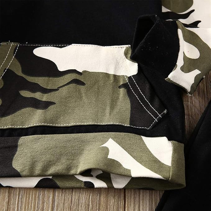 2Pcs Baby Boys Hoodie Tops Pants Set Dinosaur Deer Print Sweatsuit Fall Winter - Image 5