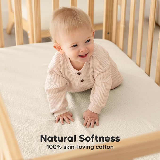 KeaBabies 2-Pack Muslin Crib Sheets - Image 3