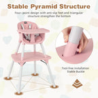 BABY JOY High Chair, 5 in 1 Convertible Highchair - Image 4