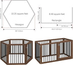 Vantas Folding Pet Gate 144" Wide, Freestanding Pet Gate, Puppy Safety Fence - Image 6