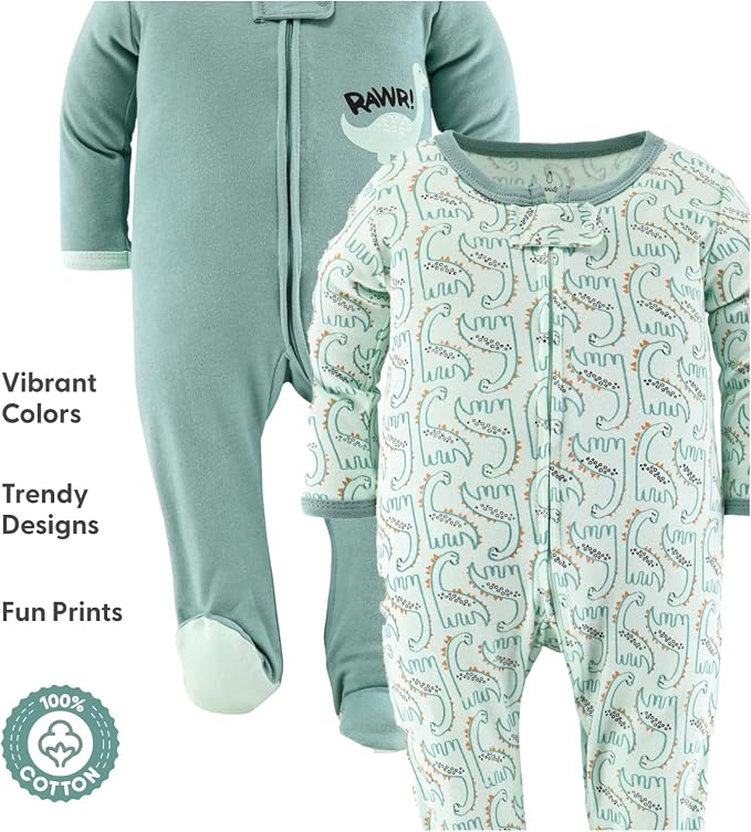 The Peanutshell Baby Sleepers for Boys Set of 3 - Image 3