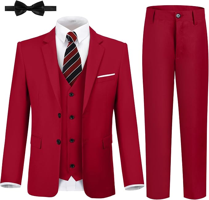 JPF Boy's Formal Suit Set Slim Fit Kids Tuxedo Suits by JPFMALESUIT