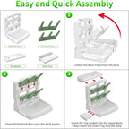 Baby Bottle Drying Rack for 6 Bottles, Vertical Cup Drying Holder, Space Saving - Image 5