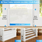 Retractable Safety Baby Gate or Mesh Dog Gate, Durable Portable Mesh - Image 2