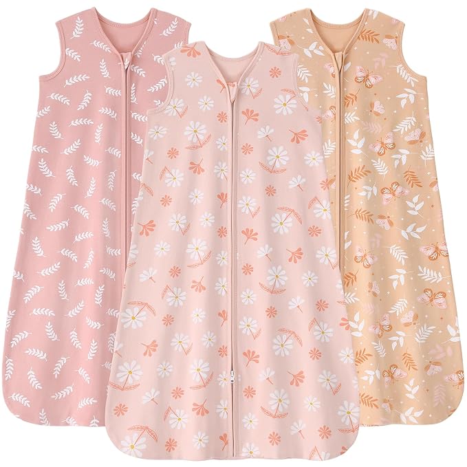 Baby Sleep Sack 0-6 Months, 100% Cotton Sleeping Sack by FIEMOL