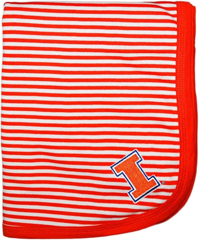 Creative Knitwear Illinois Striped Baby and Toddler Blanket by CollegeBaby