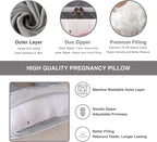 Pregnancy Pillow, Full Body Maternity Pillow 57 inch, - Image 3
