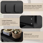Anbuy Black Baby Dresser for Bedroom, Dresser for Baby - Image 4