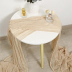 DOLOPL Beige Cheesecloth Table Runner 13.3ft Boho Gauze Cheese Cloth Table - Image 5