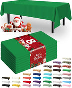Pureegg Plastic Table Cloth Disposable 8 Pack, 54 x 108 Inch Table Cloths by Pureegg