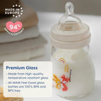 MAM Premium Glass Baby Bottles, Easy Switch Between Breast and Bottle, Feel - Image 2