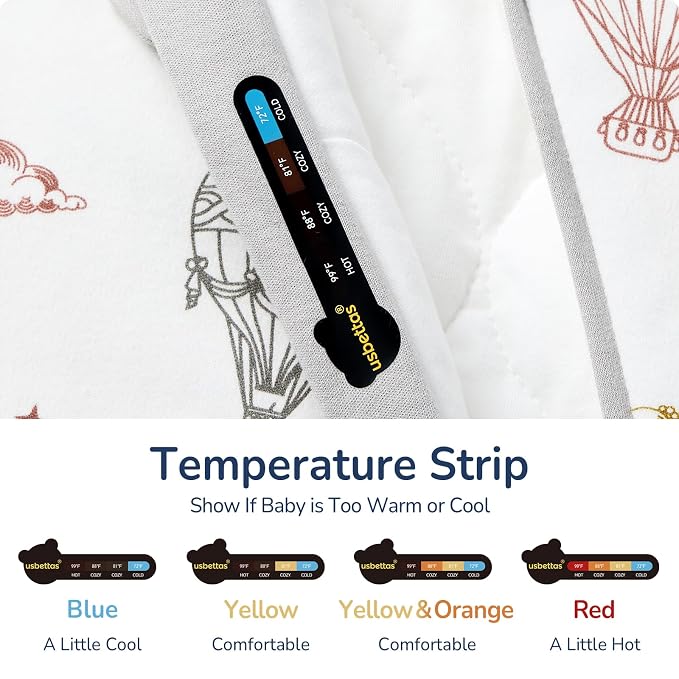 Baby Sleep Sack 18-24 Months, Cotton Detachable Long Sleeve Sleep Sack - Image 3