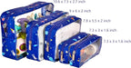 TSA Approved 5-Piece Diaper Bag Organizer Pouch Set Clear Waterproof TPU Kids - Image 2