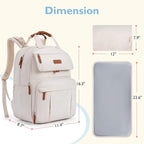 mommore Diaper Bag Backpack, Large Diaper Bag Expandable - Image 6