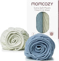 Momcozy Muslin Mini Crib Sheets Fitted by Momcozy