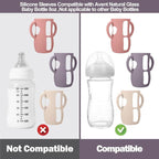 BUSOHA 3 Pack Silicone Sleeves for Avent Baby Bottles - Image 2