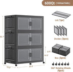 BROVIEW 600Qt Plastic Storage Bins - Image 2