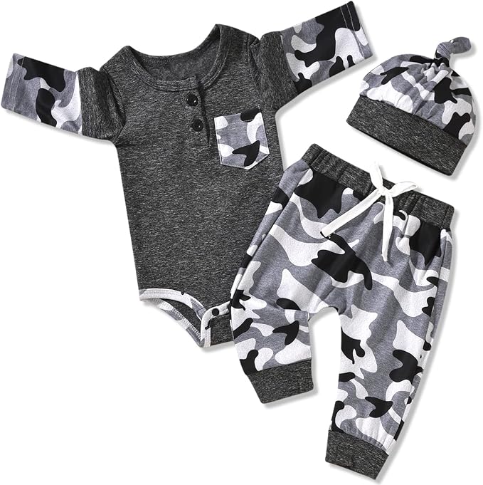Aalizzwell Newborn Infant Baby Boys Fall Winter Outfit by Aalizzwell