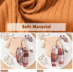Aalizzwell Preemie Newborn Infant Baby Girls Clothes Ribbed Romper Bodysuit - Image 5
