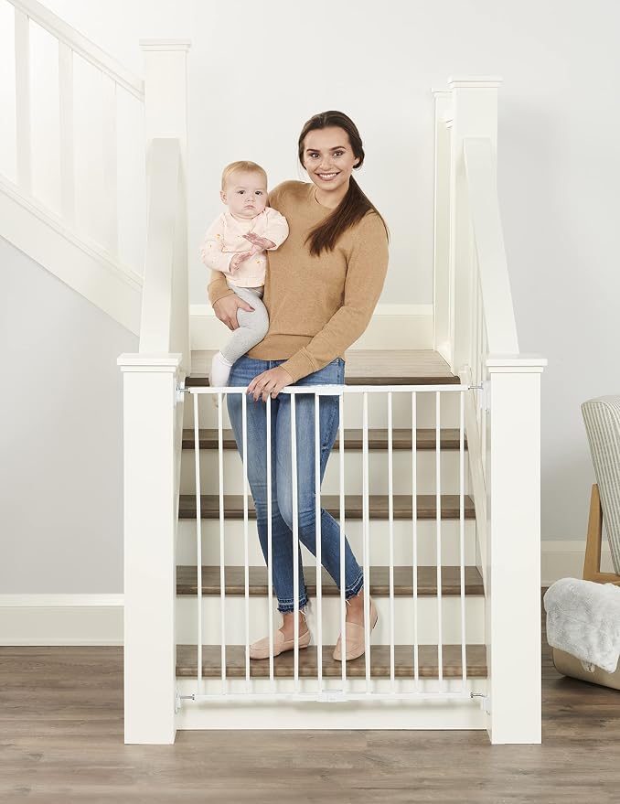 Regalo 2-in-1 Extra Tall Easy Swing Stairway and Hallway Walk Through Baby Gate by Regalo
