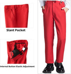 Boys' Suits Formal Slim Fit Tuxedo Boys Vest and Pants Set - Image 4