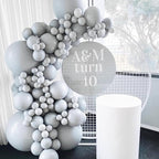 90pack Gray Balloons Different Size 18/12/10/5 Inch Pastel Grey Balloon Garland - Image 3