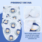 Cinaci 2 Pack Adjustable Soft Cotton Blend Newborn Baby Receiving Swaddle - Image 4