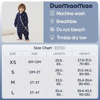 Duomiaomiao 3.5 TOG Toddler Sleep Sack 2-3T 100% Cotton Winter Side Open Zipper - Image 6