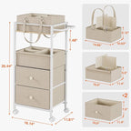 Baby Diaper Caddy Organizer Cart - Image 2