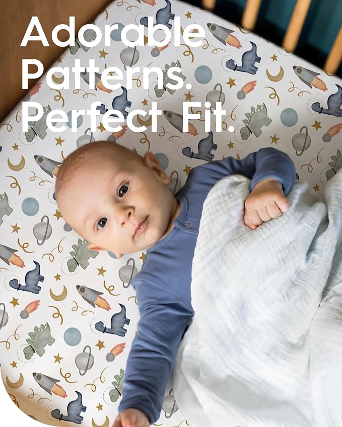 Premium Fitted Baby Boy Crib Sheets - Image 2