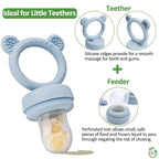 Silicone Baby Fruit Food Feeder & Mini Freezer Nibble Tray, Breastmilk Popsicle - Image 5