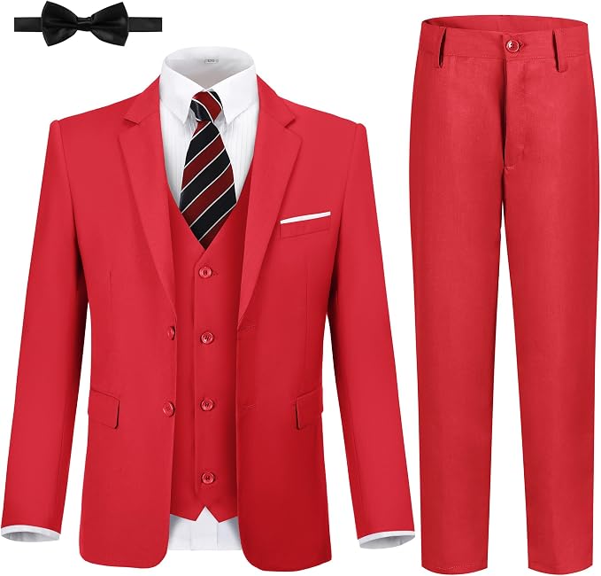JPF Boy's Formal Suit Set Slim Fit Kids Tuxedo Suits by JPFMALESUIT