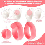 Baby Self Feeding Training Spoon and Fork Set - Image 2