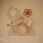 mushie Silicone Baby Bib | Adjustable Fit Waterproof Bibs - Image 5