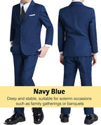 Boys’ Formal Suit 5 Piece Set, Toddler Tuxedos - Image 3